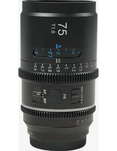 ASTRA 75mm t/1.8 1.33X Anamorphic FE AF Blue Flare L-Mount