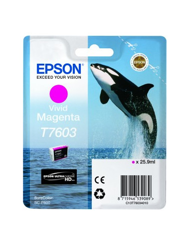 EPSON T7603 VIVID MAGENTA BLACK XL SC-P600