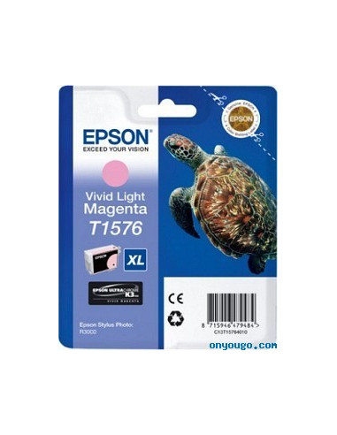 EPSON T1576 VIVID MAGENTA CHIARO 25,9ML XR3000