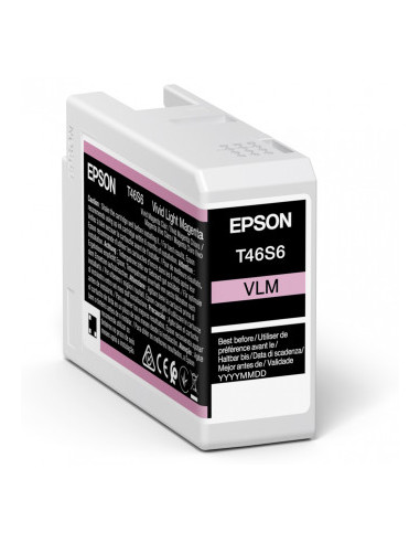 EPSON T46S6 VIVID LIGHT MAGENTA VLM ULTRACHROME PRO 10 25ML SC-P700