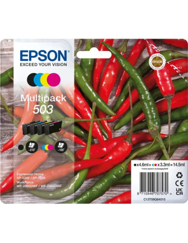 EPSON 503 MULTIPACK 4 COLORI X XP-5200/XP-5205 WF-2960DWF/WF-2965DWF