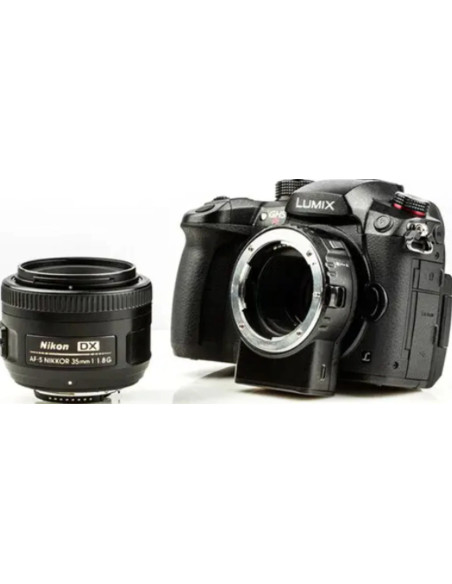 Adattatore MF/AF per obiettivo Nikon F su camera M4/3 NF-M1 SCATOLA APERTA