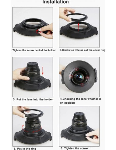 K170 Nikon 14mm Holder con slot