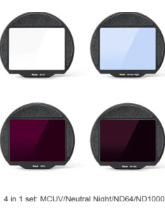 Set Filtri Clip 4-in-1 MCUV/Neutral N/ND64/ND1000 per Fuji GFX50 – GFX100