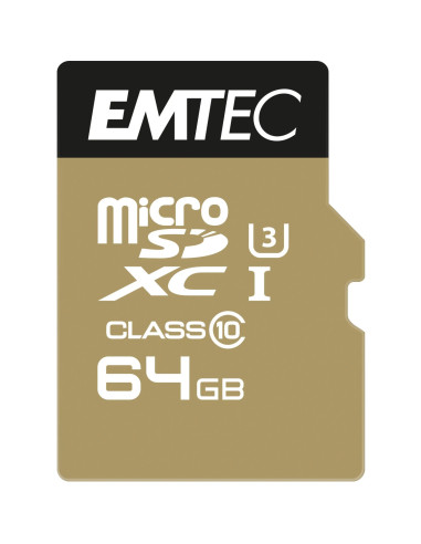 64GB Micro SDHC Classe 10 Speedin U3 + adattatore
