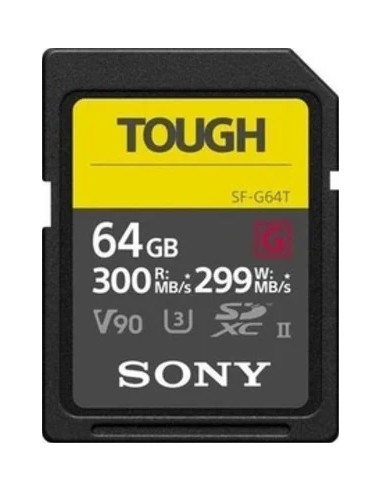 64GB SDXC Tough UHS II U3 R300MB/s W299MB/s 4k V90 IPX68