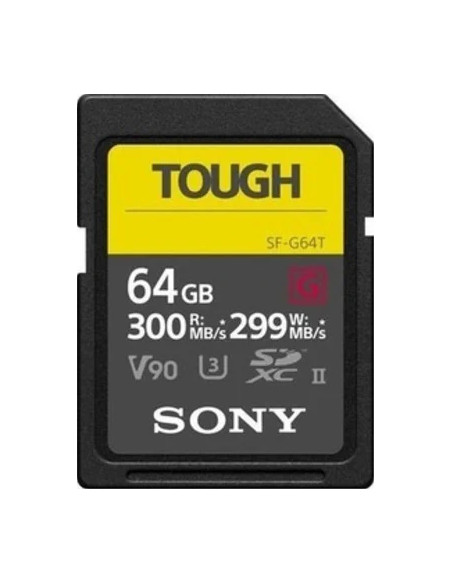 64GB SDXC Tough UHS II U3 R300MB/s W299MB/s 4k V90 IPX68