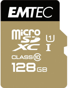 128GB Micro SDXC CL.10 Gold Plus U1 + adattatore