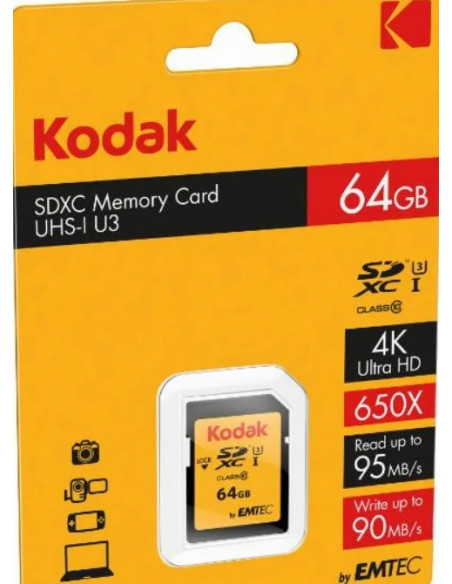 SDXC 64GB ULTRA PERFORMANCE Classe 10 UHS-I U3 V30 A1