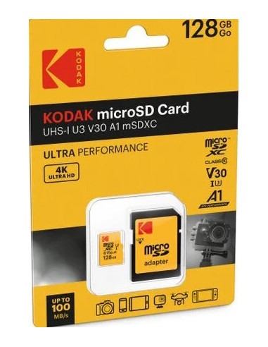 microSD 128GB ULTRA PERFORMANCE Class 10 UHS-1 U3 V30 A1
