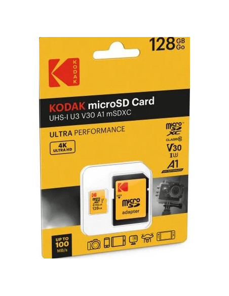 microSD 128GB ULTRA PERFORMANCE Class 10 UHS-1 U3 V30 A1