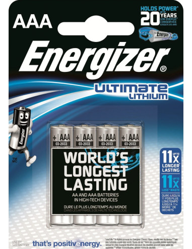 1x4 ENERGIZER Ultimate Lithium Micro AAA 1,5V