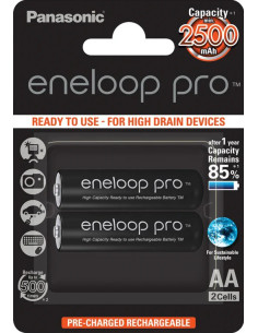Eneloop 2500mAh, 1.2V 2500mAh 1.2V batteria ricaricabile