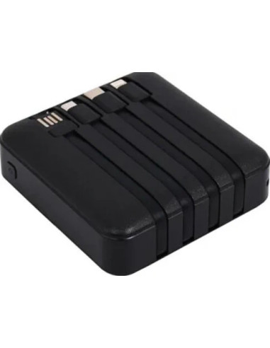 PowerBank Pocket 4C 10000Mah con 4 Cavi di Ricarica Inclusi