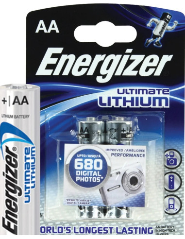 1x2 Energizer Lithium Digital Mignon AA