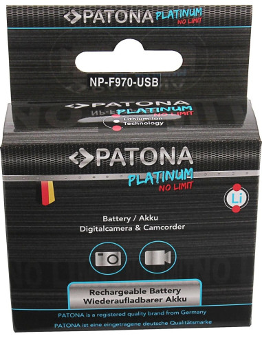 NP-F970 Platinum 10050mAh con porta microUSB