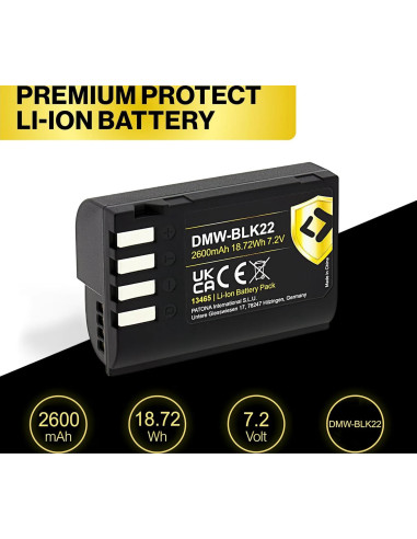 DMW-BLK22 Protect 2250mAh 7,2V