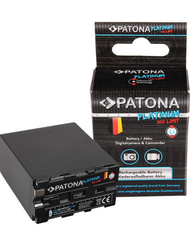 NP-F970 Platinum 10000mAh con celle Tesla resistente al calore