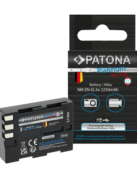 EN-EL3e Platinum con porta USB-C