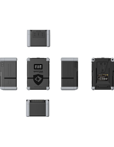 Protect Battery V-Mount Nano V99-PD65 con Display  SB-C PD100W, USB-A, D-Tap, 2x DC-out