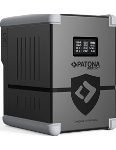 Protect Battery V-Mount Nano V207-PD100 con Display USB-C PD100W, USB-A, D-Tap, 2x DC-out