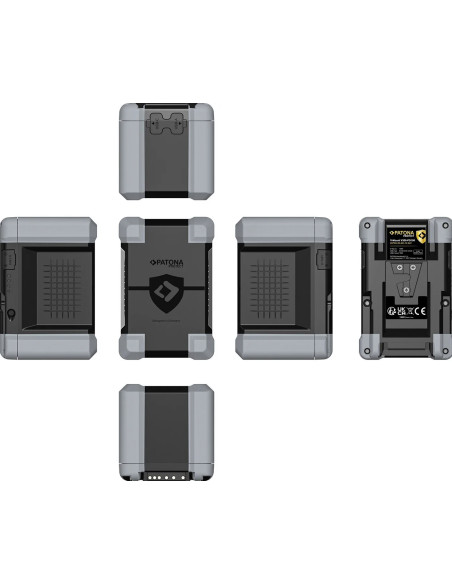 Protect Battery V-Mount 310Wh PD100W Type-C, USB-Output, 2xD-tap