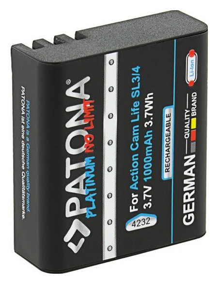 Batteria Platinum per Action Cam Life SL3 e SL4