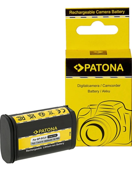 batteria per Leica Q2 Q3 SL2 SL2S BP-SCL6 LC-SCL6 19 531