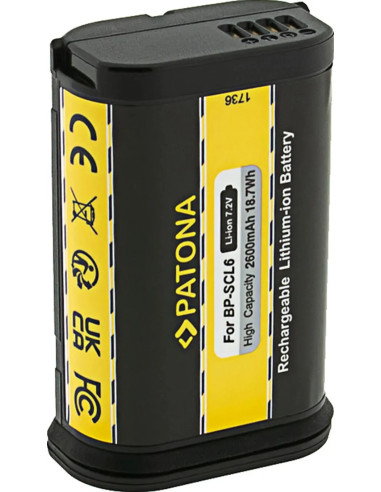 batteria per Leica Q2 Q3 SL2 SL2S BP-SCL6 LC-SCL6 19 531