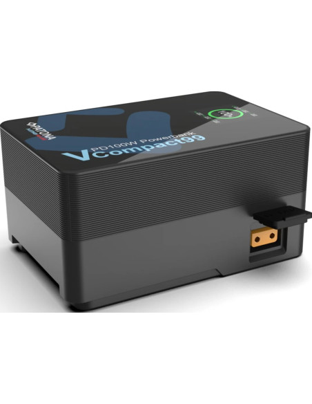 Platinum V-Mount VCompact99 99Wh 14.8V PD100W 2xUSB-C USB-A DC D-Tap inclusa custodia rigida