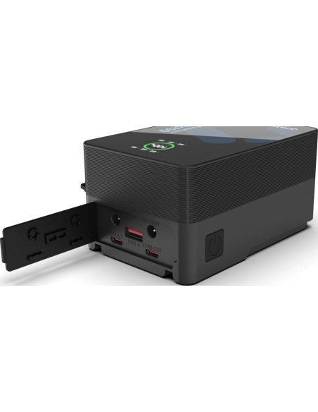 Platinum V-Mount VCompact99 99Wh 14.8V PD100W 2xUSB-C USB-A DC D-Tap inclusa custodia rigida