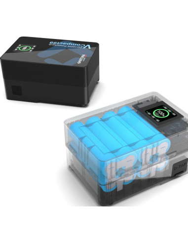 Platinum V-Mount VCompact99 99Wh 14.8V PD100W 2xUSB-C USB-A DC D-Tap inclusa custodia rigida