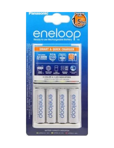 Enelopp Caricabatteria + batterie AA