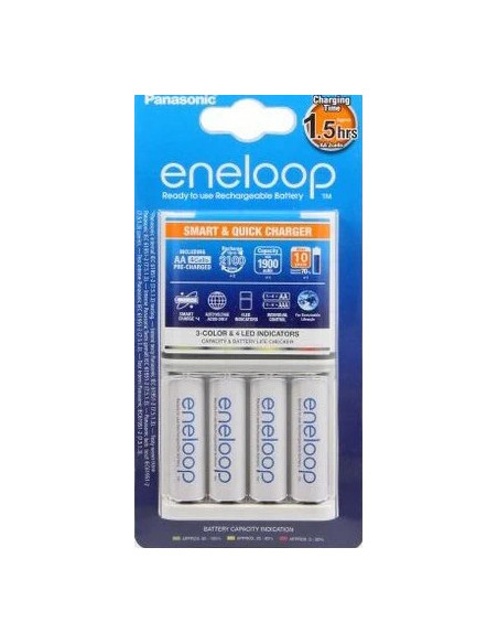 Enelopp Caricabatteria + batterie AA