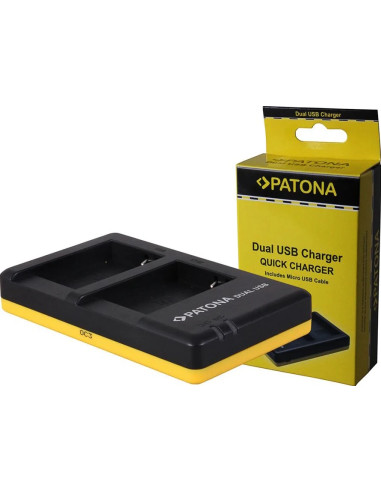 Caricabatterie DUAL USB per Canon Powershot