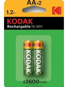 Pile Stilo ricaricabili precaricate 2600mAh 2pz