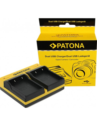 Caricabatteria dual per Olympus BLX-1