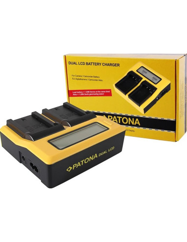 Caricabatteria doppio con LCD per Sony NP-FZ100
