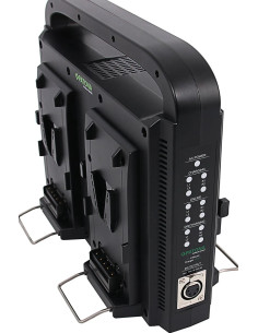 Caricabatterie parallelo a 4 vie per batterie V-Моunt con funzione di alimentazione con Cavo XLR a 4 pin