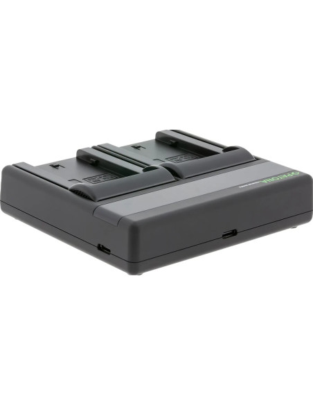 Caricabatteria Premium Dual PD Performance per Fuji NP-W235 con ingresso / uscita USB-C + cavo USB-C incluso