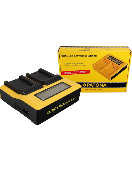 Caricabatteria DUAL LCD per NP-W235