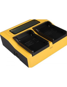 Caricabatteria LCD USB doppio per Canon BP-911