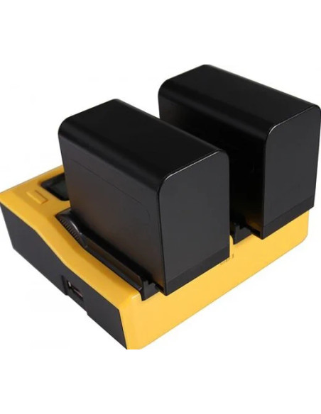Caricabatteria LCD USB doppio per Canon BP-911