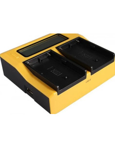 Caricabatteria LCD USB doppio per Sony BP-U30 BP-U60 BP-U90