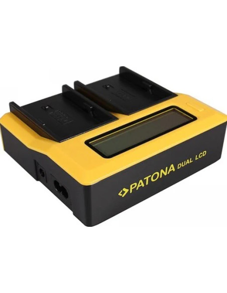 Caricabatteria LCD USB doppio per Sony BP-U30 BP-U60 BP-U90