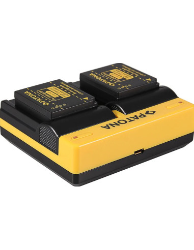 Caricabatteria doppio per Lumix DMW-BLG10