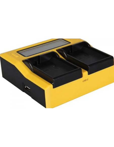 Caricabatteria doppio LCD per Nikon EN-EL15