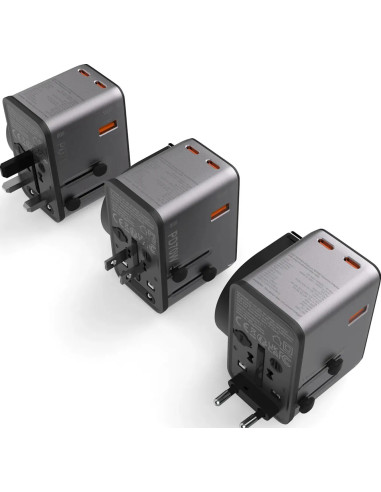 Platinum PD70W Adattatore universale con cavo magnetico 3x USB-C 1xUSB-A
