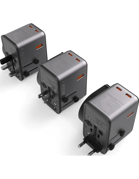 Platinum PD70W Adattatore universale con cavo magnetico 3x USB-C 1xUSB-A