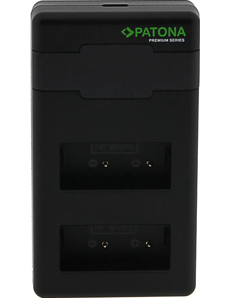 Caricabatteria Premium Twin Performance PD per Fuji NP-W126